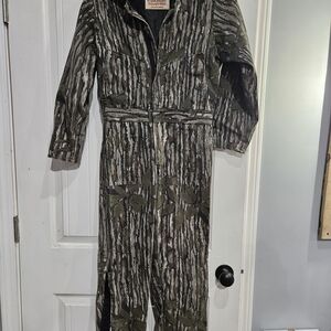 Camo One-Piece Coveralls in Brown & Green